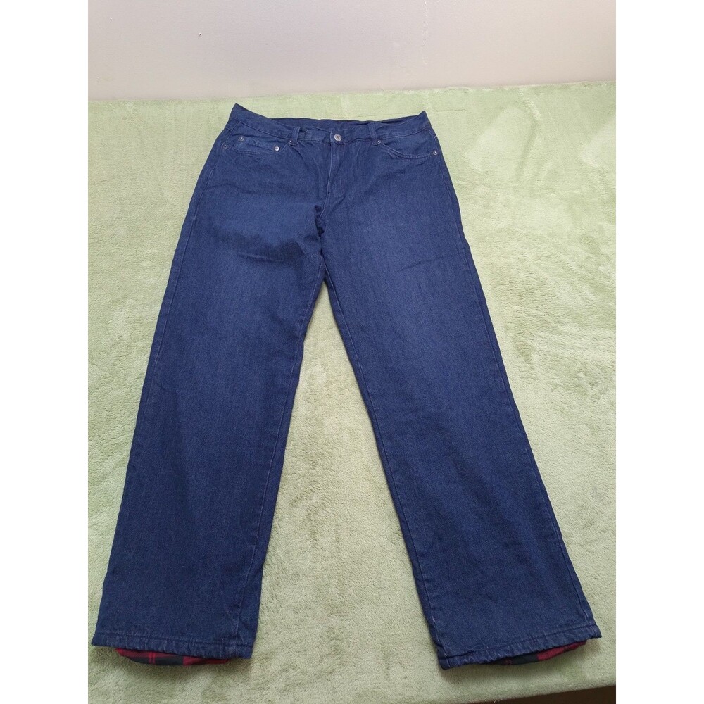 Adventuridge Flannel Lined  Blue Jeans  Men Size 40x32 Work Jeans Outdoors